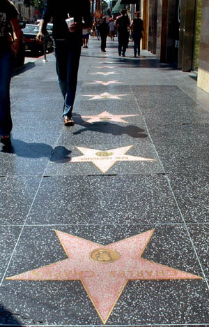 Charlie Chaplin star on the Hollywood Walk of Fame