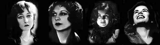 Mildred Harris Lita Grey Paulette Goddard and Oona O'Neil