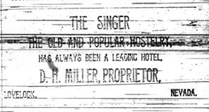 First Singer Hotel Ad found