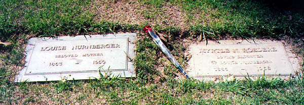 Louise and Myrtle Purviance at Forest Lawn