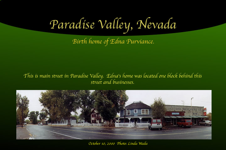 edna purviance birth home of paradise valley nevada