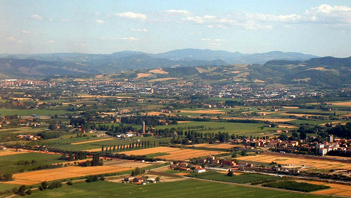 Farm country around Bologna